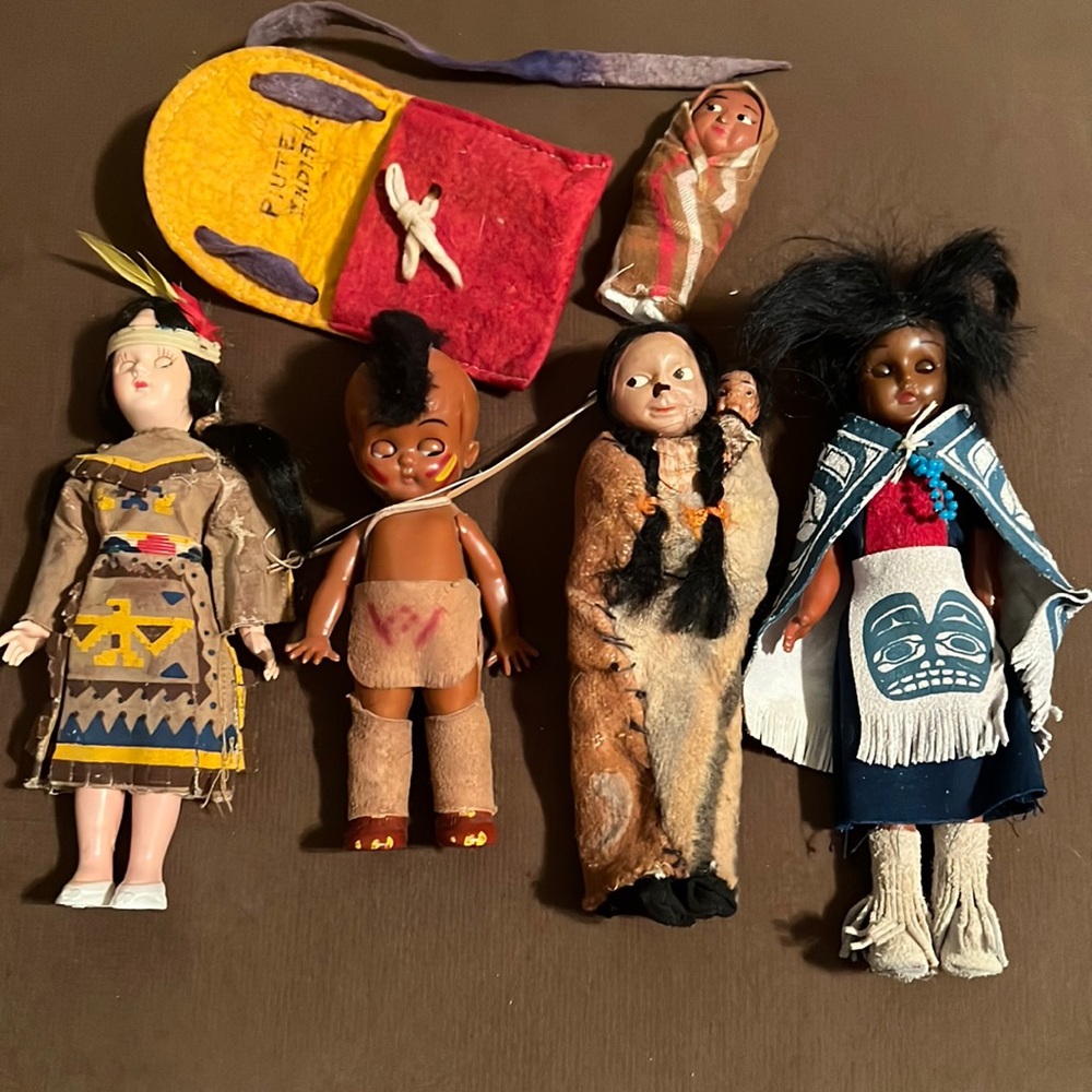 Vintage Native American dolls